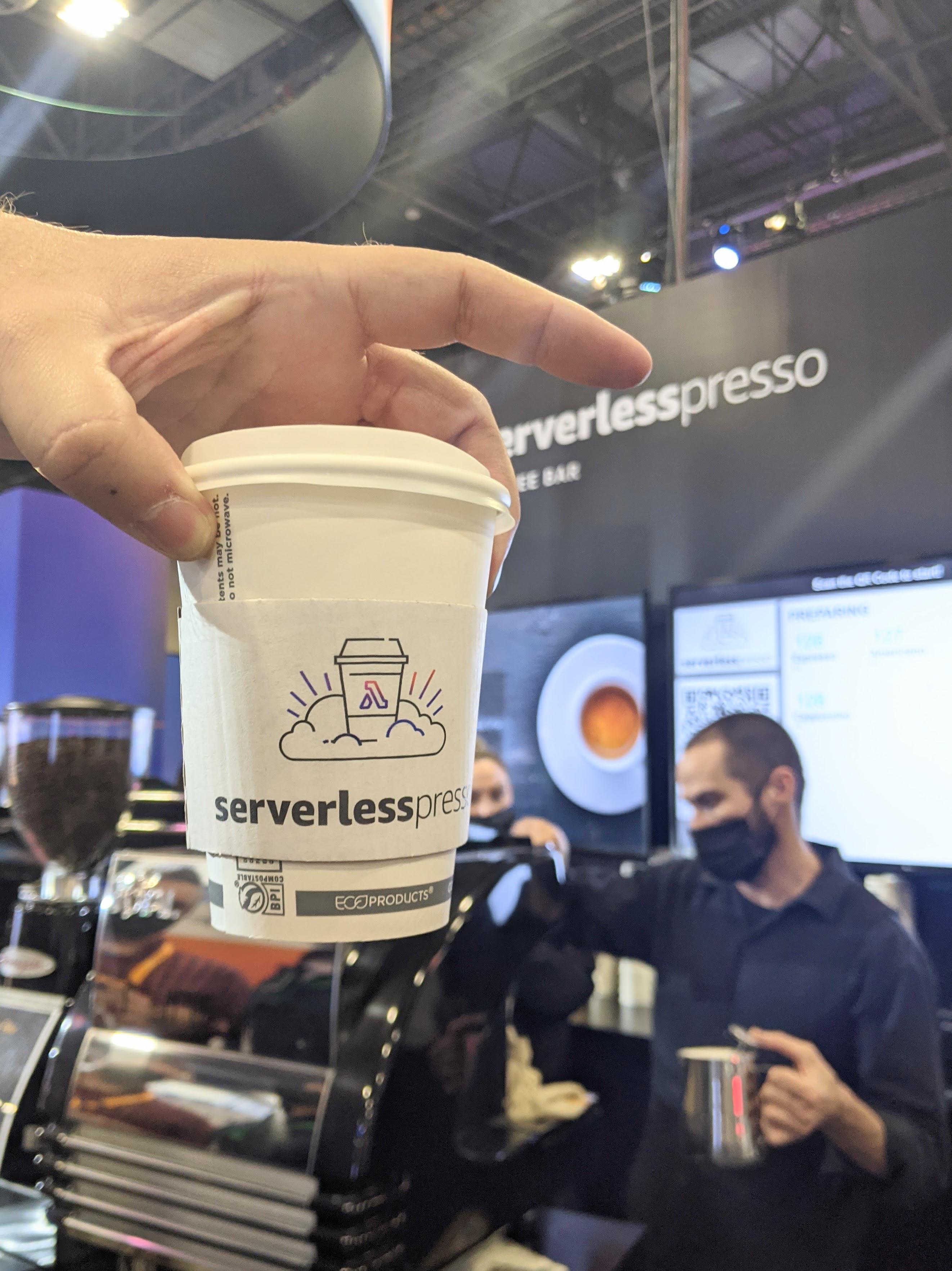 Serverlesspresso booth